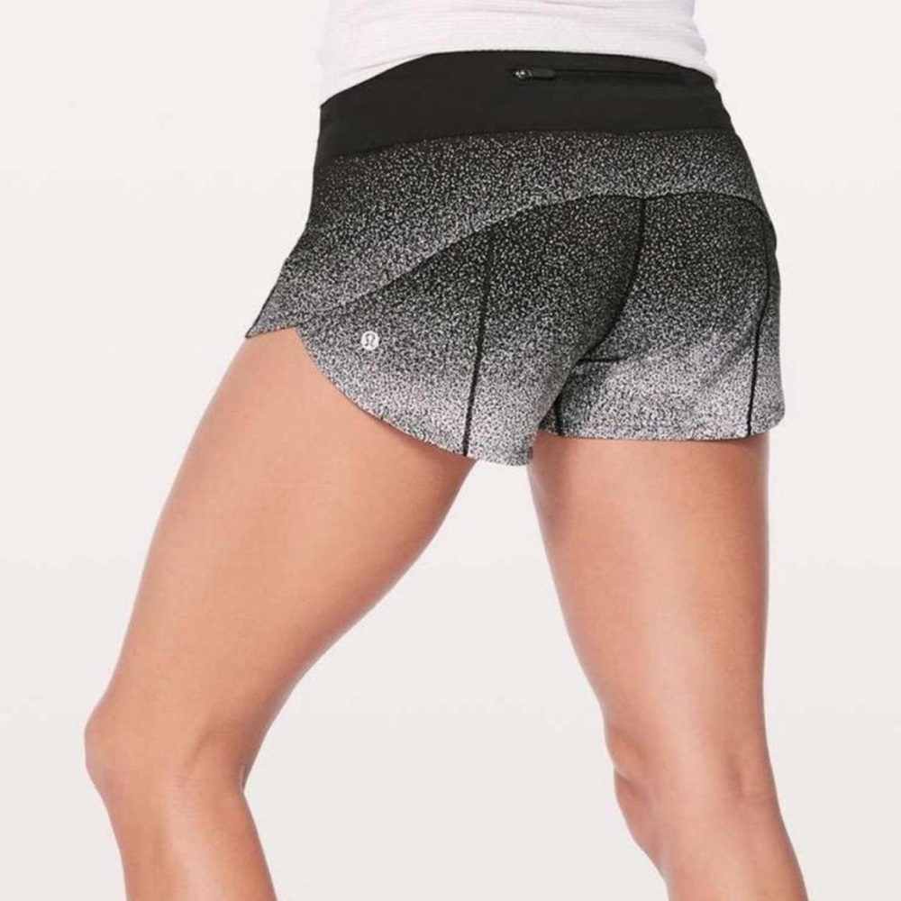 lululemon athletica Black and Gray Athletic Shorts